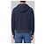 Roberto Collina Sweatshirt zippé en laine mérinos bleu marine - vue 3
