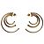 Panconesi Boucles d'oreilles créoles Solar Pierced small Doré