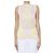 Top senza maniche Burberry Argyle in seta e cotone beige