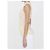 Top senza maniche Burberry Argyle in seta e cotone beige - vista 3