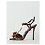 Dolce & Gabbana Red Rose Brokat Sandalen Rot - Ansicht 4