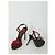 Dolce & Gabbana Red Rose Brokat Sandalen Rot - Ansicht 5