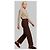 Pariente Pantaloni Sara in camoscio marrone - vista 2