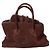 Attico borsa mini La Passeggiata top handle Light Choco Marrone