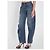 Jean Paul Gaultier vaqueros de denim azul con detalle de correa loose fit - vista 2