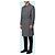 Lardini Single-breasted virgin wool coat Grey - view 3