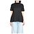 Jacquemus Ventadou Top in Schwarz Papier-Optik