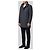 Herno Mantel aus Wolle und Nylon in Anthrazit Grau - Ansicht 3