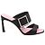 Roger Vivier Trompette Mules aus Satin Schwarz
