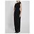Abito maxi Irina Solace London nero - vista 2
