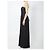 Vestido maxi Claudette Solace London negro - vista 3