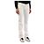 7 For All Mankind White Low Rise Stretch Cotton Jeans - view 2