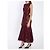 Self portrait Vestido midi de renda guipure Bordeaux - vista 2
