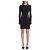Attico Mini abito con inserti in tulle Nero
