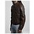 Versace Blouson in pelle slim-fit Marrone - vista 2
