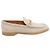 Tod's Hammered leather loafers Beige