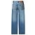Medusa Jeans Versace de pernas largas em denim azul desfiado - vista 2