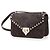 Valentino Garavani Petit sac crossbody Rockstud en daim Marron - vue 2