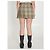 Minifalda estilo kilt Burberry de lana a cuadros beige - vista 4