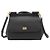 Bolsa Sicily grande de pele preta Dolce & Gabbana Preto