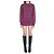 Attico Mini abito bordeaux Porpora
