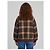 Giacca bomber a quadri marrone Sutton New York - vista 3