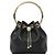 Borsa a secchiello Bon Bon Jimmy Choo in pelle nera Nero