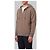 Roberto Collina Merinowolle-Sweatshirt mit Reißverschluss in Taupe - Ansicht 2