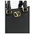 Valentino Garavani VLogo Signature Mini-Tasche aus körnigem Kalbsleder Schwarz - Ansicht 5