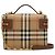 Burberry Mini bolso de tocador de cuadros Beige - vista 3