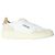 Baskets Medalist Autry en cuir blanc et beige