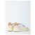 Baskets Medalist Autry en cuir blanc et beige - vue 3