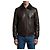 Salvatore Santoro Giacca bomber in pelle e shearling marrone scuro