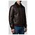Salvatore Santoro Giacca bomber in pelle e shearling marrone scuro - vista 2