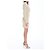 Balmain Robe monogramme PB Labyrinth Beige - vue 3
