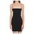 Vestido slip mini de seda preto Alexander Wang