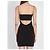 Vestido slip mini de seda preto Alexander Wang - vista 4