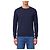 John Smedley Pull à col rond Lundy en midnight Bleu