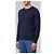 John Smedley Pull à col rond Lundy en midnight Bleu - vue 2