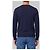 John Smedley Pull à col rond Lundy en midnight Bleu - vue 3