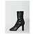 Stivali Alice 85 in pelle nera Paris Texas Nero - vista 4
