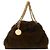 Stella Mc Cartney Mini borsa a sacchetto Falabella in eco-pelliccia Marrone
