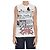 Dolce & Gabbana Top sem mangas em jersey de algodão branco