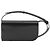 Borsa a tracolla Jacquemus Curvo in pelle nera Nero