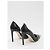 Décolleté Jimmy Choo Brigitte 100 in pelle nera Nero - vista 3