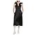 Abito Jil Sander in raso nero senza maniche