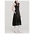 Abito Jil Sander in raso nero senza maniche - vista 2