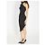 Alexander Wang Vestido midi drapeado preto - vista 2