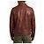 Arma Steep Jacke aus pflanzlichem Leder Braun - Ansicht 3