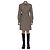 Burberry Check Bluse braun Wollmischung